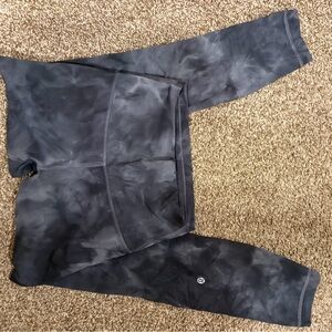 lululemon athletica Black Tie-Dye Leggings size 4
